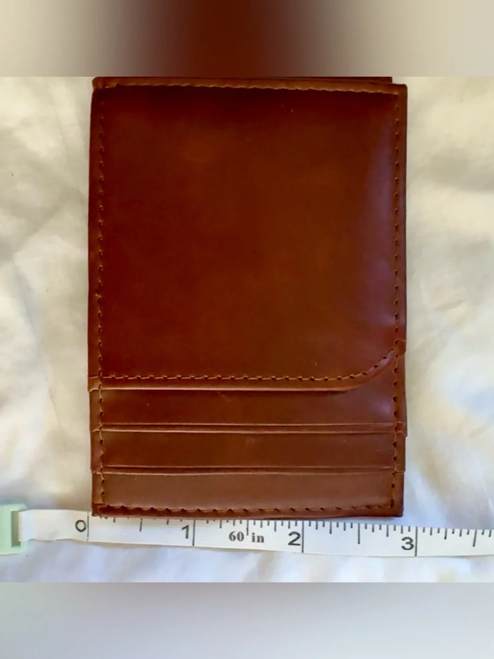 Goodfellow Brown Leather Card Holder Wallet - Men